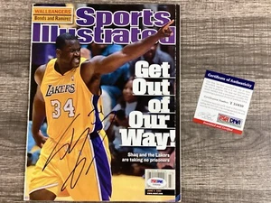 (SSG) SHAQUILLE O'NEAL Signed Sports Illustrated Mag "No Label" - PSA/DNA COA - Picture 1 of 13