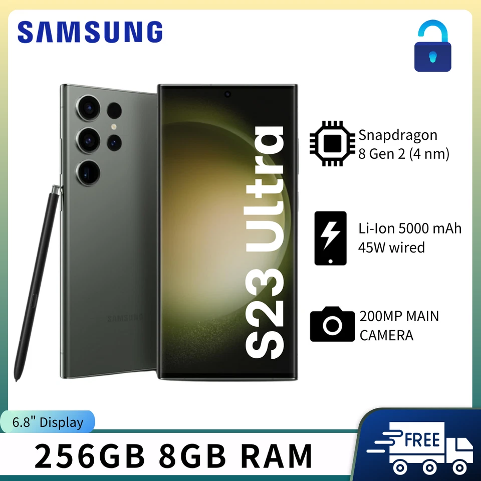 Samsung Galaxy S23 Ultra 5G SM-S918U 256GB/512GB Handy Ohne Vertrag Smartphone