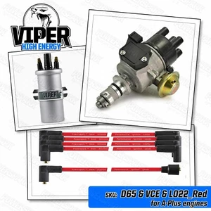 Viper High Energy Distributor Coil Red HT Leads Austin Mini Metro A PLUS 65DM4 - Picture 1 of 6