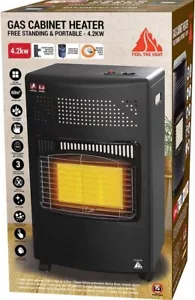 4.2KW Portable Indoor Gas Heater Home Calor Butane Heating with Regulator Hose - Picture 1 of 2