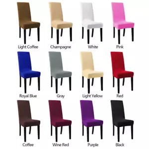Elastic Dining Chair Cover Seat Covers for Dining Room Chair Cover Slipcovers - Picture 1 of 69