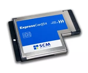 SCM CHIPDRIVE® ExpressCard 54 ~ Universal-Chipkartenleser ~ Chipkartenlesegerät - Bild 1 von 1