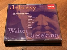 Debussy The Complete Works for Piano WALTER GIESEKING EMI CLASSICS 4 CD BOX MINT