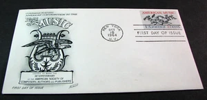 US Stamp FDC Scott# 1252 World of Music 1964 Used PL60 - Picture 1 of 1