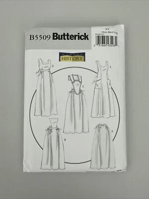 Butterick Pattern 5509 Historical Aprons Full-Length & Waist Options S M L - Image 1 of 4