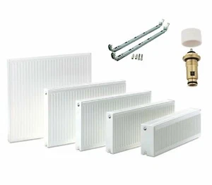 Universalheizkörper Kompakt- & Ventilheizkörper Typ22 Typ33 Halterung & Ventil - Bild 1 von 10