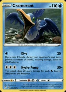2x (SWSH02-051) Cramorant Rare Pokemon Rebel Clash Card # 51 - Picture 1 of 1