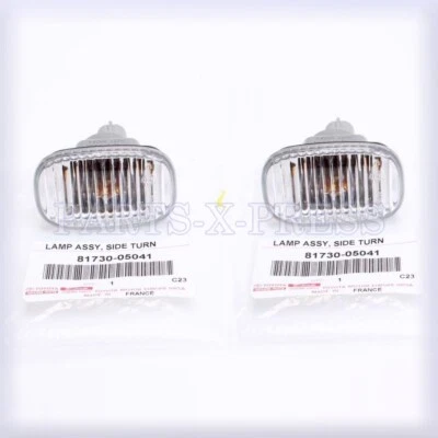 OEM TOYOTA CELICA MR2 SPYDER SUPRA JZA80 RH & LH CLEAR SIDE MARKER LIGHTS - 2PC - Image 1 of 4