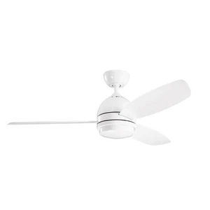 Kichler 330002WH Vassar 52-in White Indoor Ceiling Fan With Light Kit (3-Blade) - Picture 1 of 1