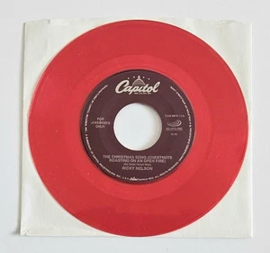 Ricky Nelson – The Christmas Song b/w Jingle Bells (Capitol 45) Red Vinyl - Picture 1 of 1