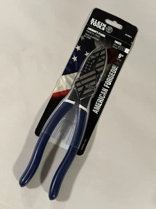 American Forged  Klein Tools Lineman's Pliers Made In The USA American Flag - Picture 1 of 2