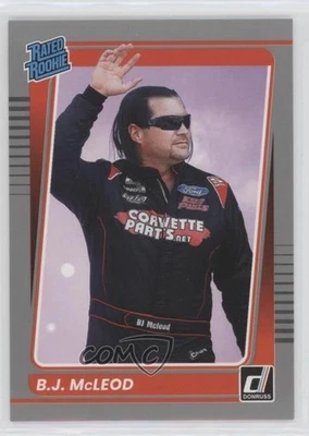 2022 Panini Donruss NASCAR Rated Rookie Silver BJ McLeod #26 Rookie RC - Image 1 of 2