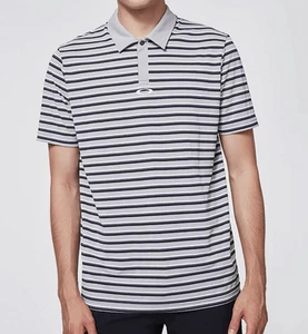 OAKLEY Hombres Rayas Piquet Polo Camiseta Blanco Casual Camiseta Top... - Imagen 1 de 4
