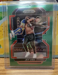 2022 Panini Prizm WWE Green Jey Uso #123 - Picture 1 of 2