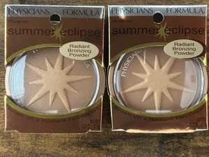 2 Physicians Formula Summer Eclipse Bronzing Shimmery Face Powder Sunlight 3105 - Picture 1 of 3