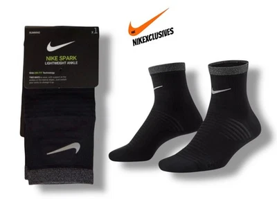 Nike Spark Lightweight Elite Running Ankle Socks DA3588-010 M 8-9.5/ W 9.5-11 - Image 1 of 4