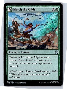 Match the Odds U Avatar: The Last Airbender: Eternal-Legal 253 FOIL Near Mint - Picture 1 of 1