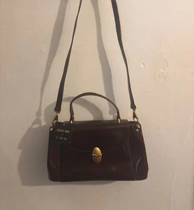 Michael Rome braune italienische Leder Schulter/Handtasche Handtasche *Deadstock* - Bild 1 von 17