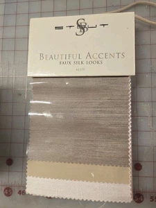 Faux Silk Looks  Stout Beautiful Accents  Sample  Solids  Books Double Sided - Picture 1 of 11