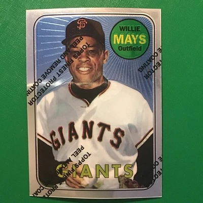 1996 -Willie Mays- Topps Chrome 1969 Baseball MLB Card #190 San Francisco Giants - Image 1 of 2
