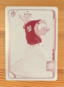 AJ Cole 2014 Bowman Magenta Printing Plate 1/1 Nationals A.J - Picture 1 of 2