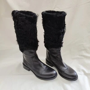 Stivali Jil Sander in pelle di shearling - Foto 1 di 6