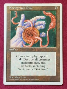 Magic The Gathering 4TH EDITION NEVINYRRAL'S DISK artifact card MTG - Picture 1 of 2