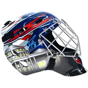 Logan Thompson Autographed Washington Capitals Goalie Mask IGM COA Helmet Signed - Picture 1 of 7