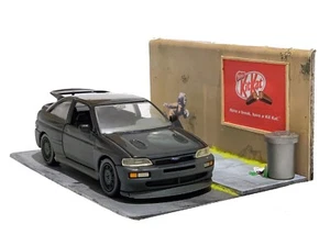 1/24 scale Ford Escort RS Cosworth diorama. Ref G7 - Picture 1 of 9