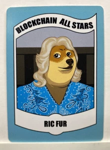 Blockchain Cards Crypto Currency Bitcoin Wrestling All Stars VTG Ric Fur Doge B1 - Picture 1 of 2