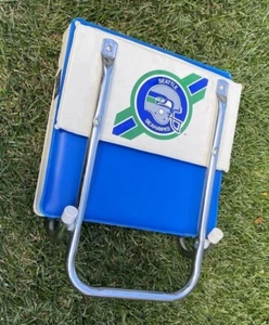 Silla de asiento plegable de estadio de fútbol americano NFL Seattle Seahawks de colección rara - L@@K - Imagen 1 de 7