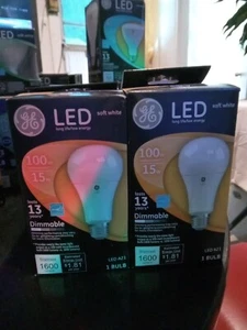 GE Lighting Bulb Led 15w A21 Sw Soft White Dimmable | 2 Pack - Picture 1 of 2