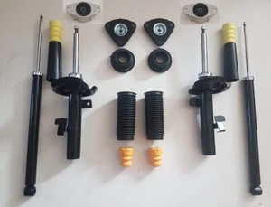 Satz 4 Gasdruck Stoßdämpfer Mazda 5 CW Domlager Staubschutz vorne hinten - Bild 1 von 1