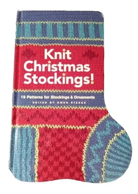 Knit Christmas Stockings! 19 Pattern hardcover Stockings Mittens Ski Sweaters - Image 1 of 4