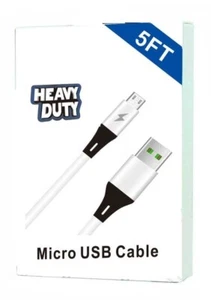 5 Feet Charging Cable USB for PS 4, slim PS4, Dualshock 4 Controller (WHITE) - Picture 1 of 1