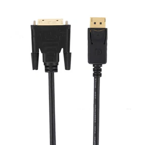 6 Feet 1.8m Gold Plated DisplayPort DP to DVI-D Male Cable Adapter HD 1080 Y^ FT - Picture 1 of 8