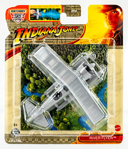2024 Matchbox Skybusters #10/32 River Flyer Plane INDIANA JONES Exclusive SILVER