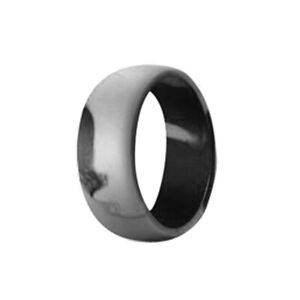 Silicone Wedding Ring Band Rubber Men Women Sports Ring Smooth Flexible Size7-14