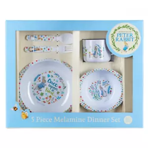 Juego de Cena Clásica Peter Rabbit Melamina | Beatrix Potter | Totalmente Nuevo | Original - Imagen 1 de 4