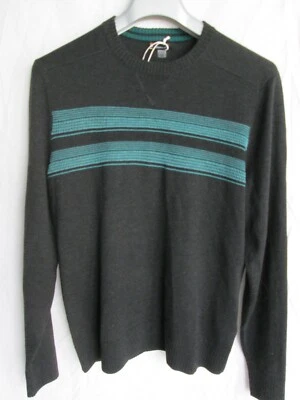 NWT $105 Men's SMARTWOOL Sparwood Crew Neck Sweater Charcoal Wool Blend Size M - Image 1 of 4