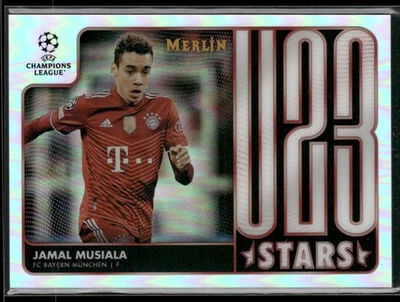 2021-22 Merlin Chrome UEFA Champions League #U23-12 Jamal Musiala U23 Stars - Image 1 of 2