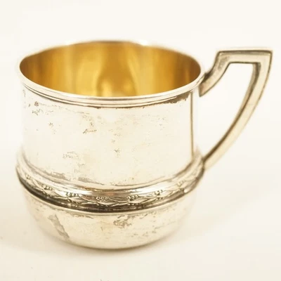 Taza austriaca de plata .800 para bebé/espresso/demitasse. 54,61 g - Envío gratuito EE. UU. Foto 1 de 4