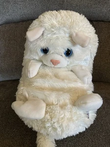 Hideaway Pets by Jay at Play Plush White Persian Kitten Cat Snow 15" Pillow - Picture 1 of 8