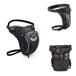 Outdoor Drop Leg Bag Motorcycle Tactical Hiking Men Thigh Fanny Waist Pack Pouch - Picture 1 of 42