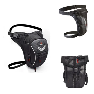 Outdoor Drop Leg Bag Motorcycle Tactical Hiking Men Thigh Fanny Waist Pack Pouch - Image 1 of 4