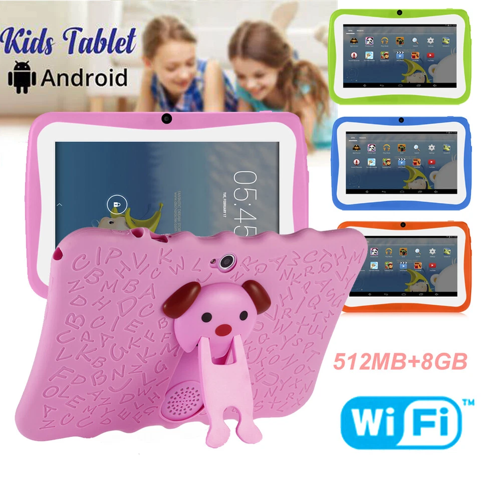 7" Kids Tablet Android Tablet Dual Camera Learning Pad for Children Girls Boys - Image 1 of 4