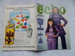 ECHO DE LA MODE N°32 10/08/1969 Mode Couture Spécial Tricot Chateau Clos-Lucé - Picture 1 of 10