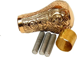 Brass Handmade Handle Golden Finish - Unique Gentleman Decorative Walking Canes - Picture 1 of 8