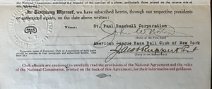 1918 Jacob Ruppert Signed Yankees Player Transfer Agreement – PSA/DNA LOA – HOF - Picture 1 of 4