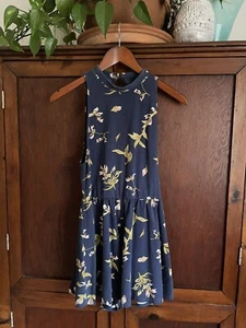 Urban Outfitters Rebecca Mock Neck Kimichi Blue Floral Romper Size S - Bild 1 von 6